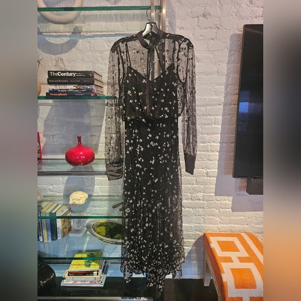 All Saints Long Black Dress